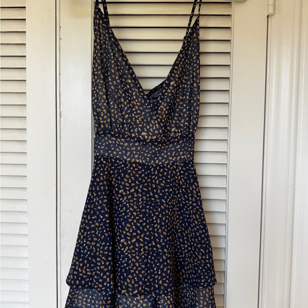 Elegant Navy and Gold Women's Romper